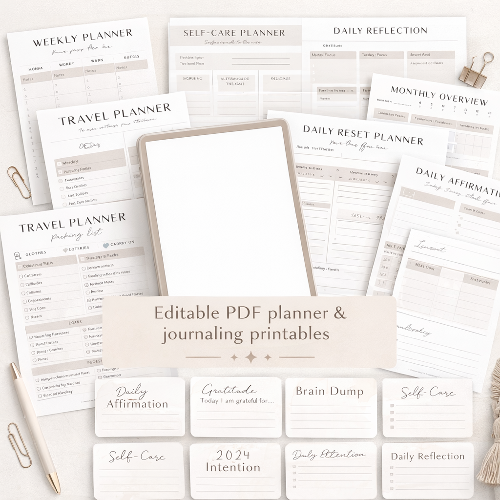 Complete Planner & Journal Digital Bundle