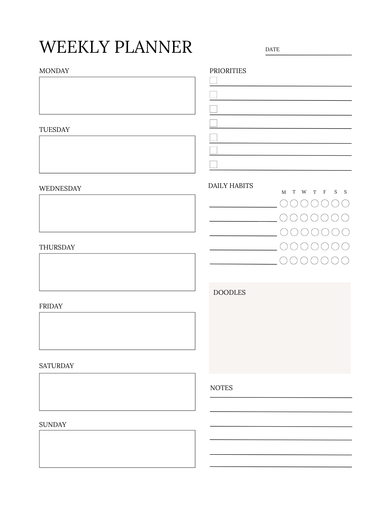 Complete Planner & Journal Digital Bundle