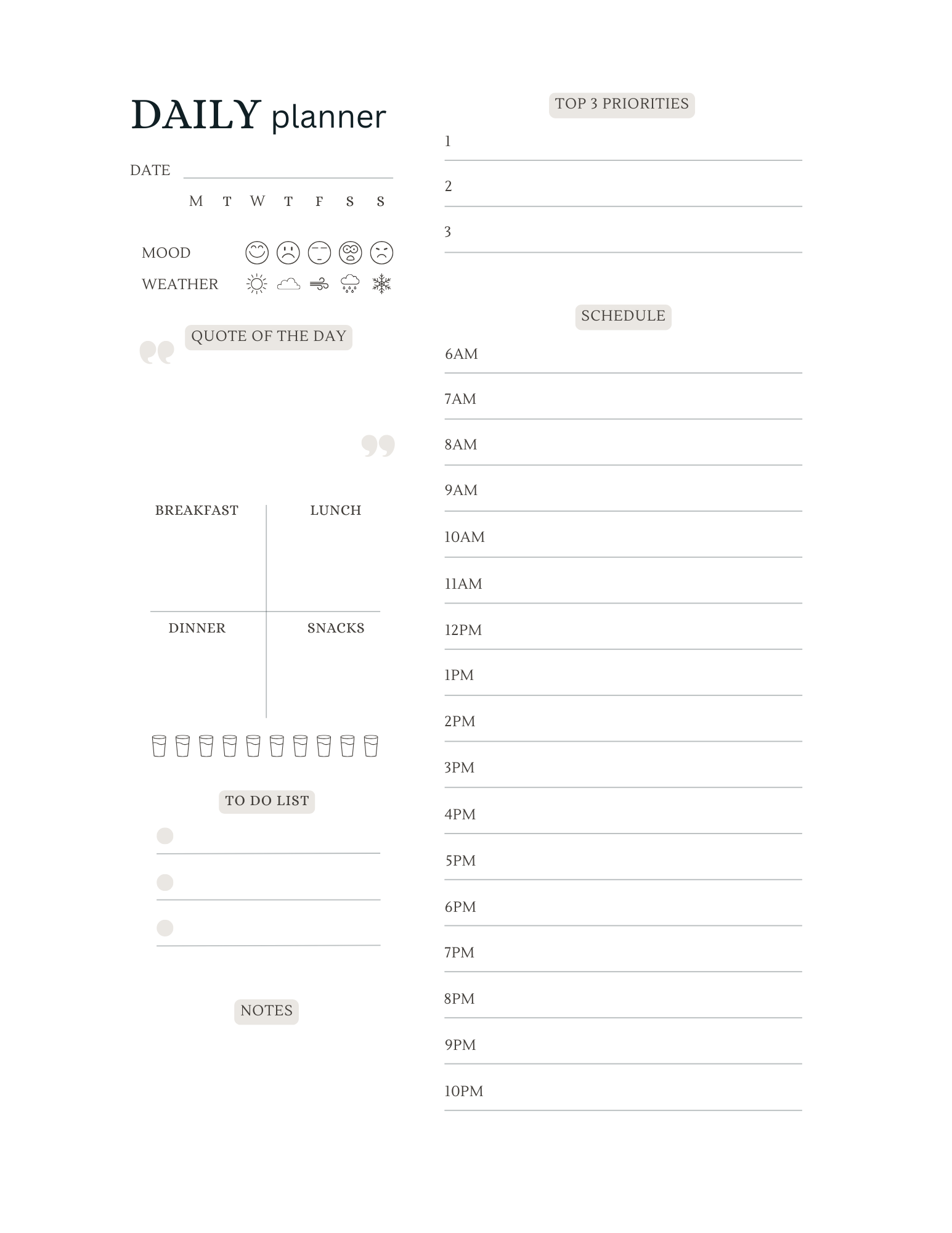 Complete Planner & Journal Digital Bundle