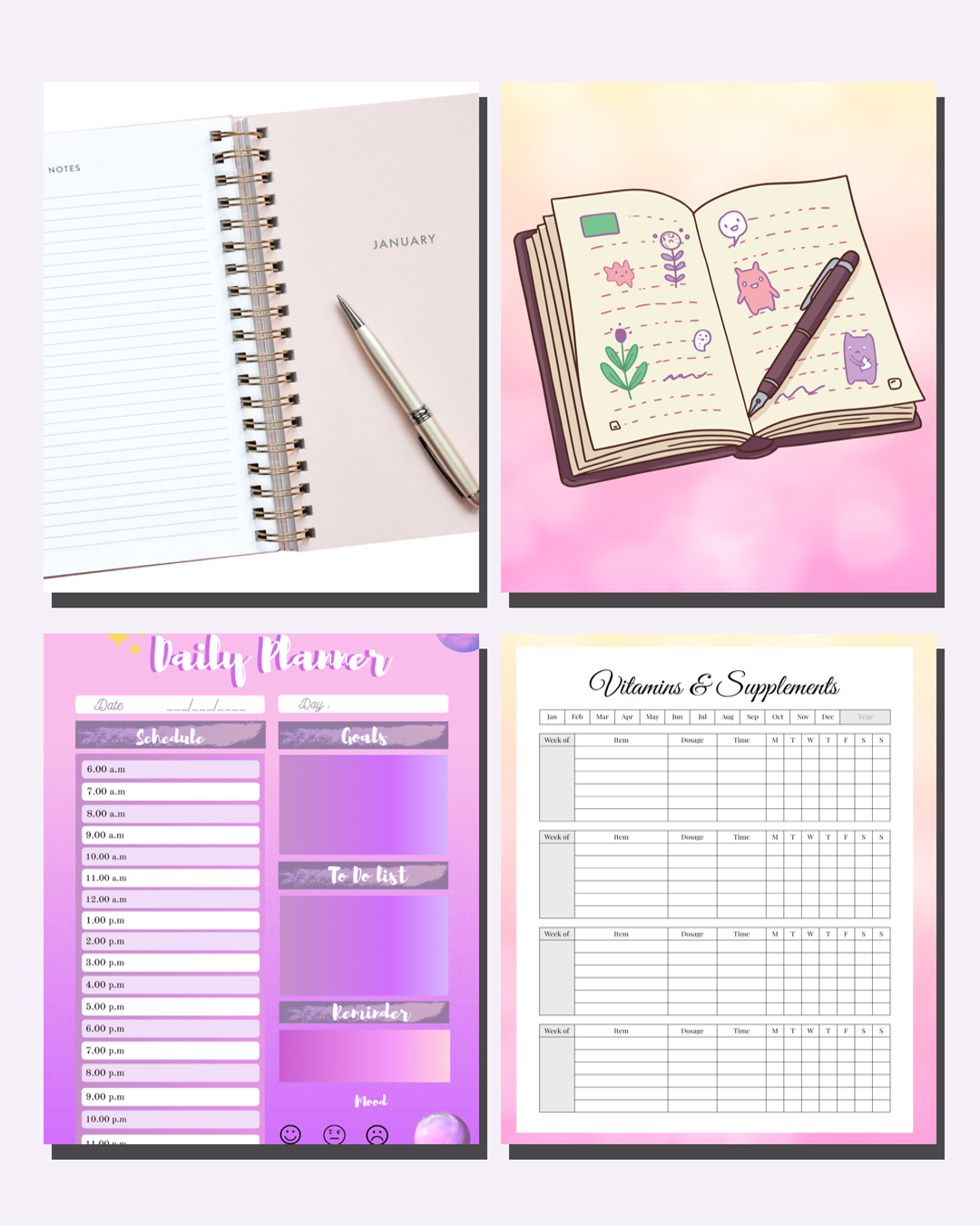 Complete Planner and Journal. Digital Download